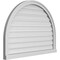 Ekena Millwork Round Top Surface Mount PVC Gable Vent: Functional, w/ 2"W x 2"P Brickmould Sill Frame, 38"W x 28"H GVPRT38X2803SF - alternate 3